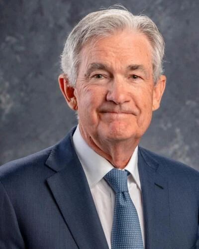 Federal Reserve Banker Jerome Powell Portrait Keychain Picture Keychain
