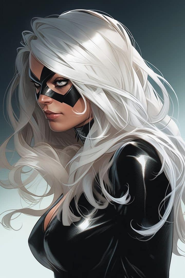 Female Superhero Portrait (2) Print Poster