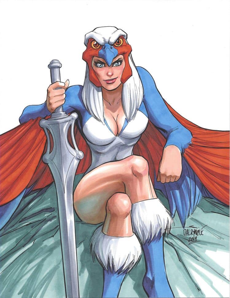 Female Superhero With Sword Print Poster