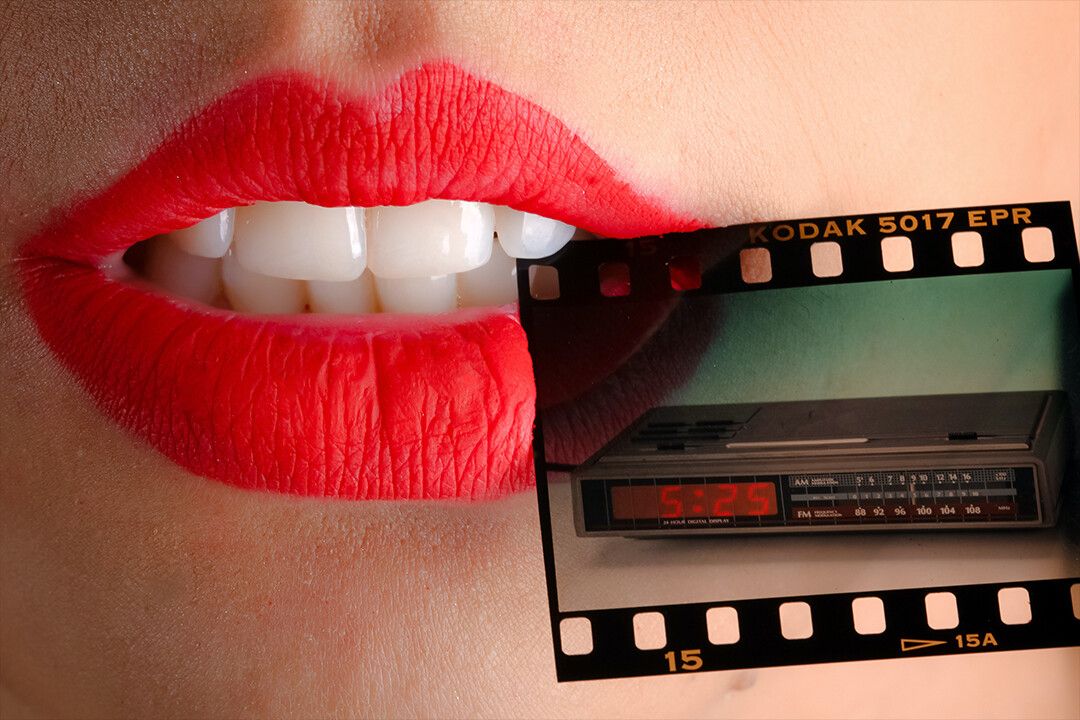 Female Face Sexy Mouth Color Slide Film Art Wall Decor Jigsaw Puzzle