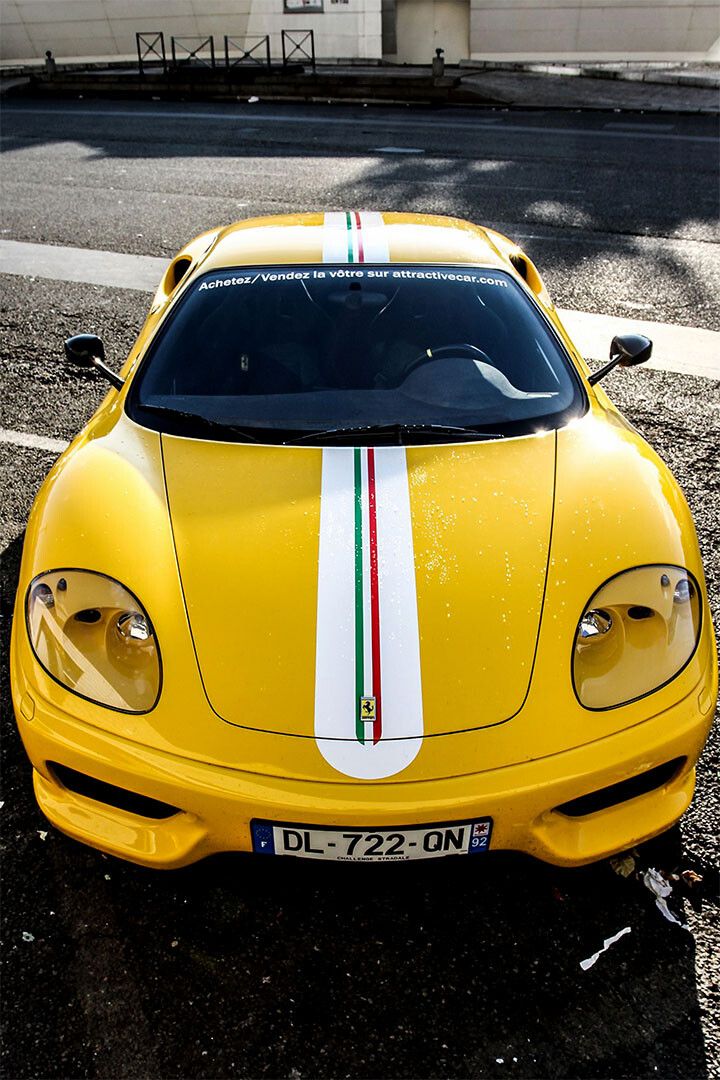 Ferrari 360 Modena Jnh Sports Cars Front View Keychain