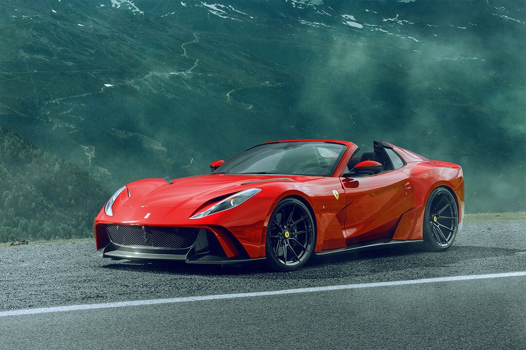 Ferrari 812 Gts Nlargo Red Car Art Wall Decor Jigsaw Puzzle