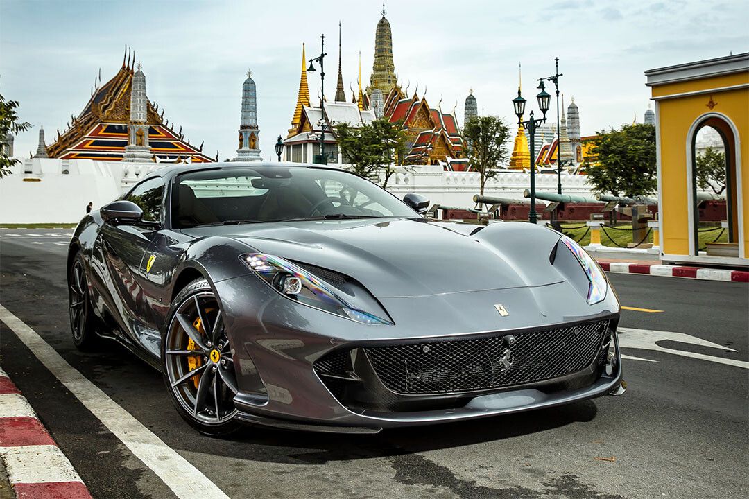 Ferrari 812 Gts Thailand Architecture Wall Indoor Decor Jigsaw Puzzle