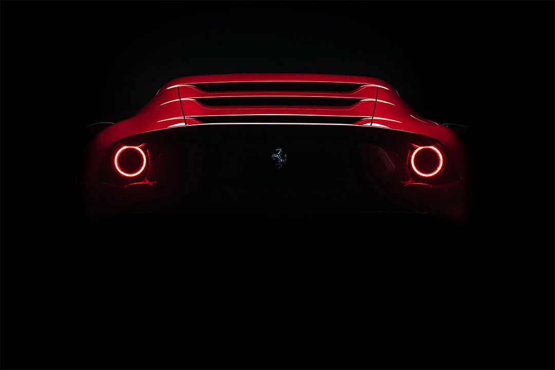 Ferrari Omologata Red Tail Light Wall Indoor Jigsaw Puzzle