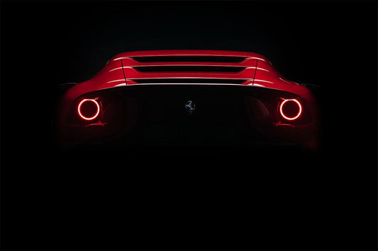 Ferrari Omologata Red Tail Light Wall Indoor Jigsaw Puzzle