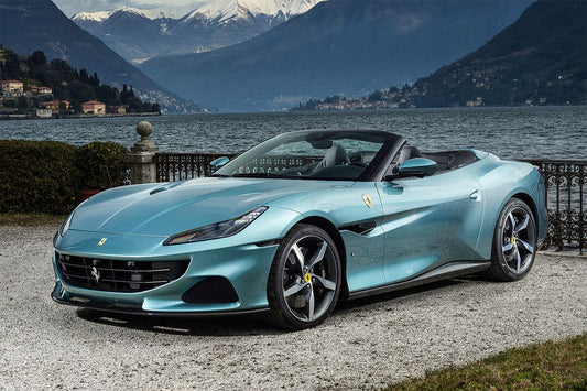 Ferrari Portofino M Blue Car Side View Art Home Decor Jigsaw Puzzle
