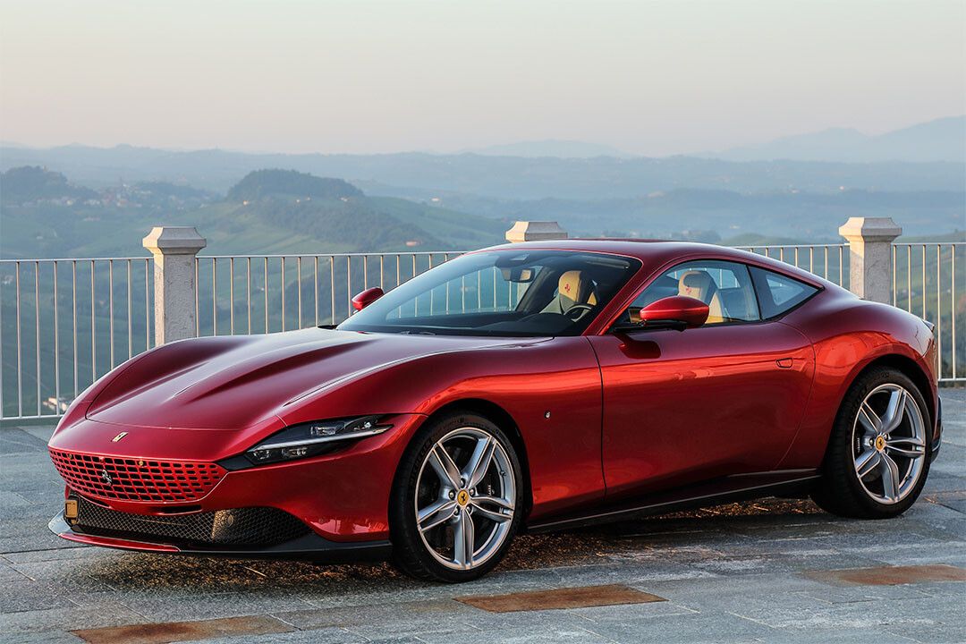 Ferrari Roma Luxury Red Sporty Car Wall Indoor Jigsaw Puzzle