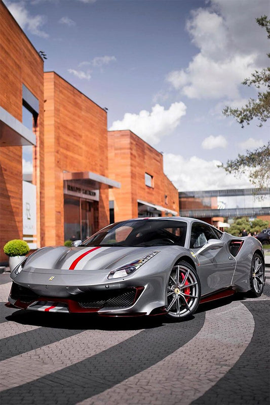 Ferrari Silver Extreme Machines Land Vehicle Jigsaw Puzzle