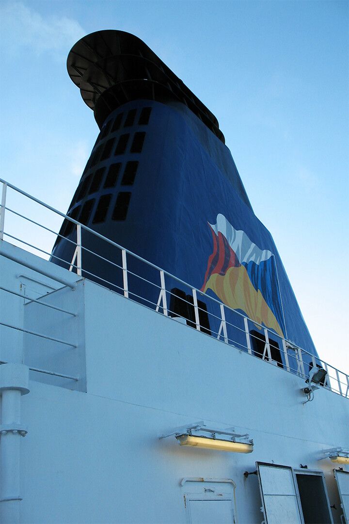 Ferry Heading Toward Tsawwassen Terminal Painting Jigsaw Puzzle