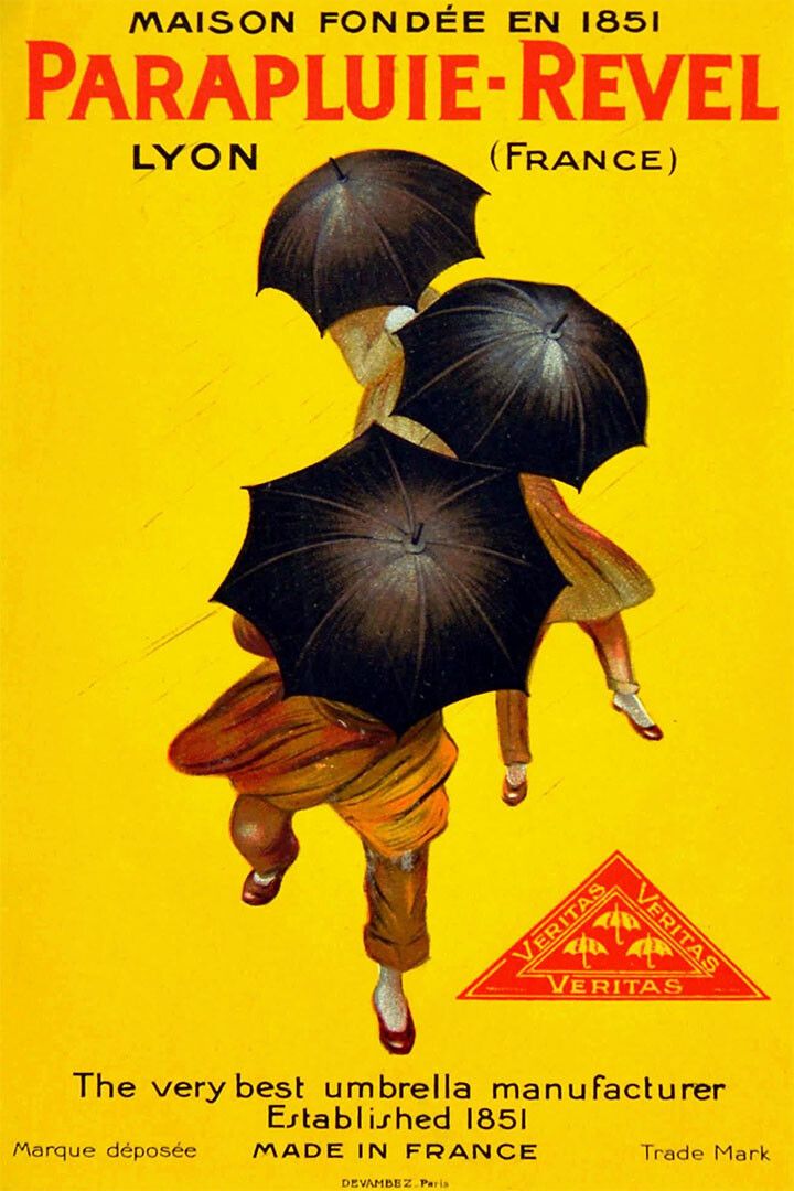 Festive Umbrellas By Leonetto Cappiello1922 Vintage Style Jigsaw Puzzle