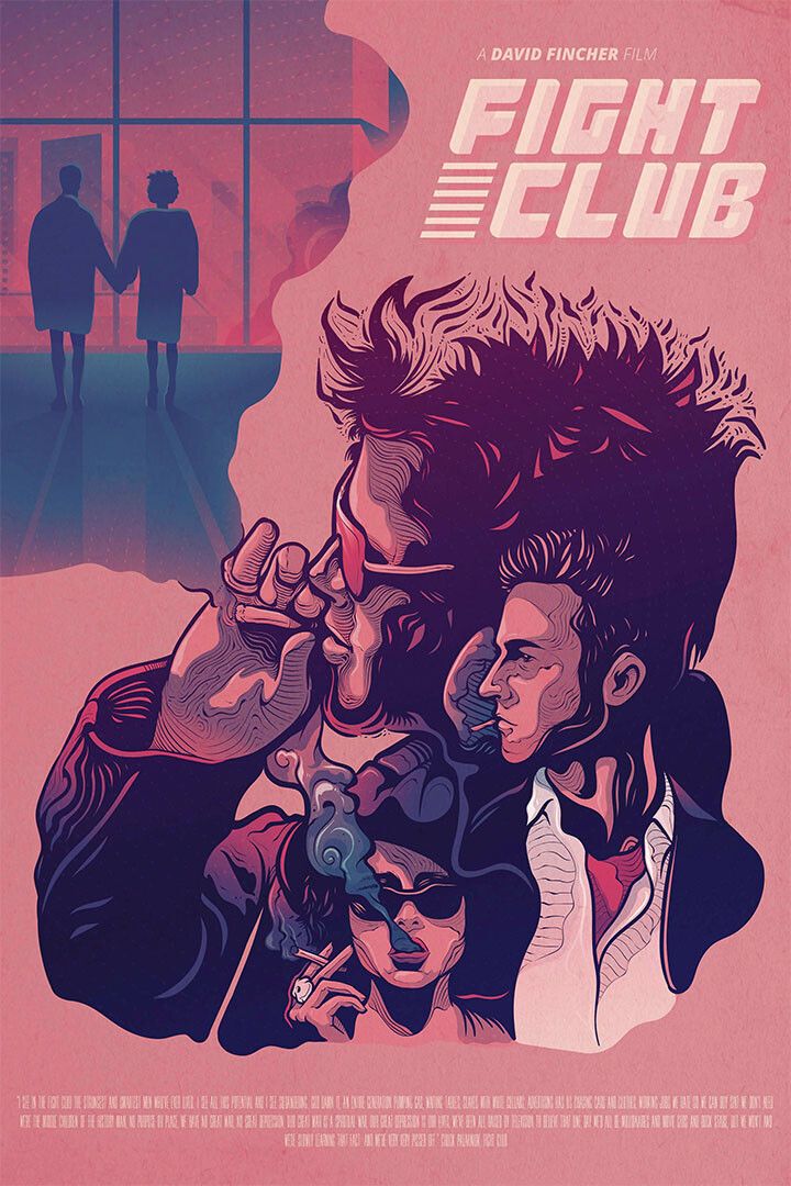Fight Club Movie Vintage Drama Action Print Jigsaw Puzzle