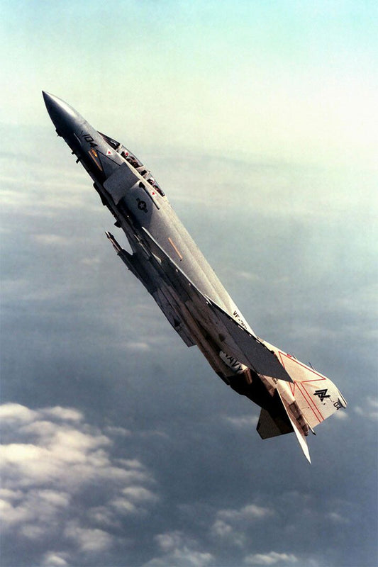 Fighter Bomber F4 Phantom Aircraft Painting Print Wall Art Decor Jigsaw Puzzle