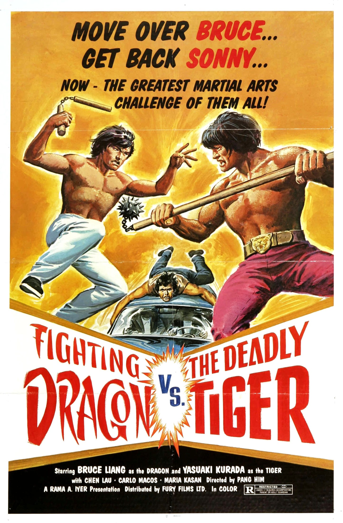Fighting Dragon Vs Deadly Tiger 01 Movie Magnet