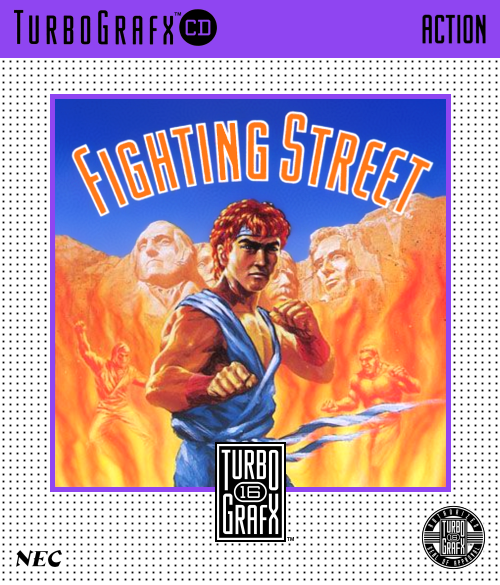 Fighting Street (Cd) Turbografx 16 Keychain