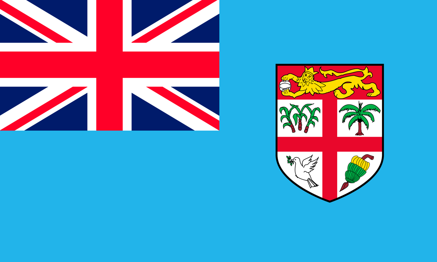 Fiji Flag Print Poster