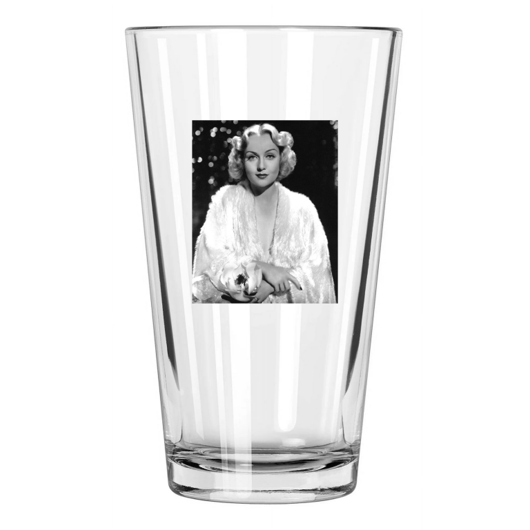 Film Actress Carole Lombard Photo Celebrity Hollywood 2 Pint Beer Drinking Glass