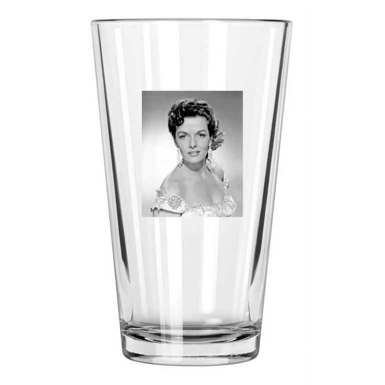 Film Actress Jane Russell Photo Hollywood Celebrity Pint Beer Drinking Glass