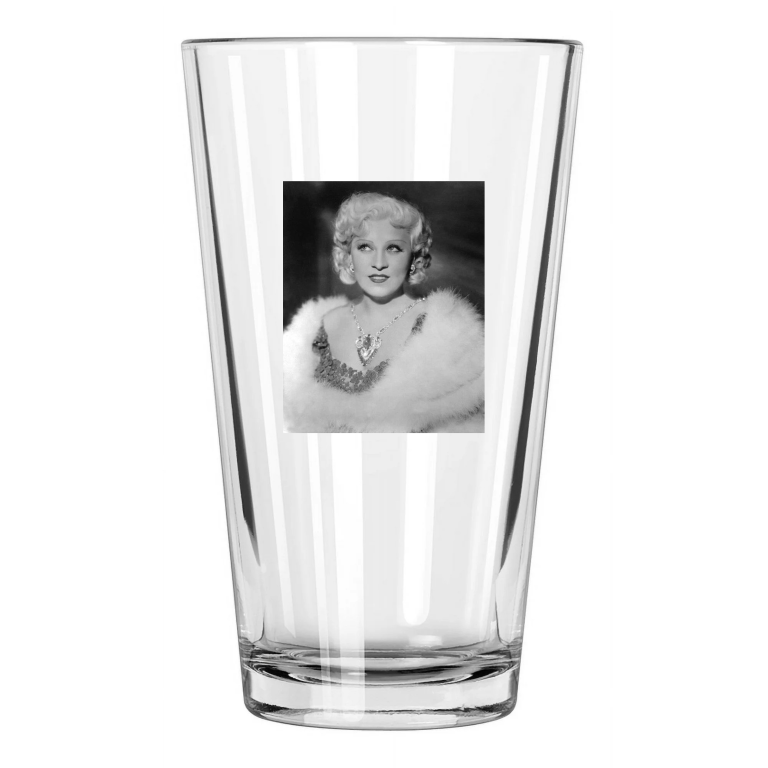 Film Actress Mae West Photo Sex Symbol Fashion Model Pint Beer Drinking Glass