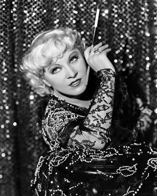 Film Actress Mae West With Cigarette Keychain Keychain Fashion Model Print