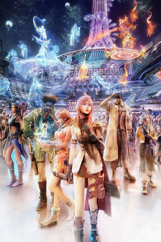 Final Fantasy Lightning Face Girl Video Game Jigsaw Puzzle
