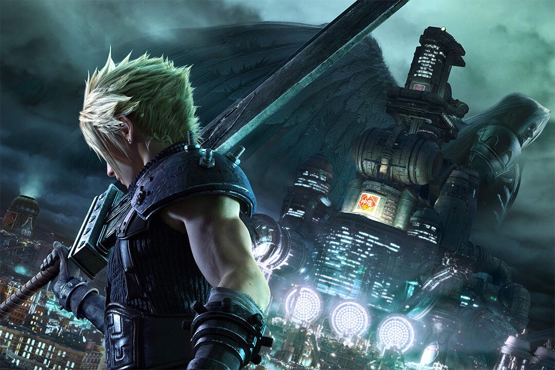 Final Fantasy Vii Remake Cloud Strife Action Game Keychain