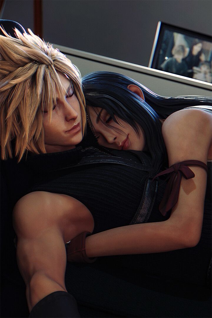 Final Fantasy Valentine Strife Lockhart Art Print Decor Jigsaw Puzzle