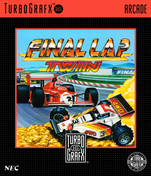 Final Lap Twin Turbografx 16 Keychain