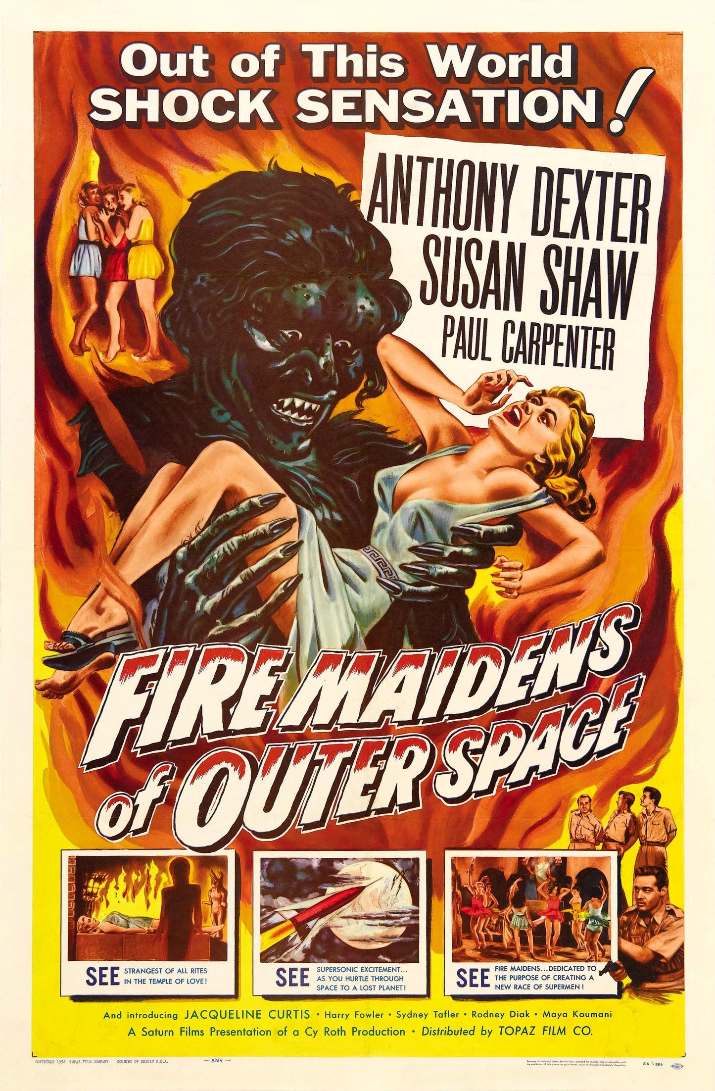 Fire Maidens Of Outer Space 01 Movie Keychain