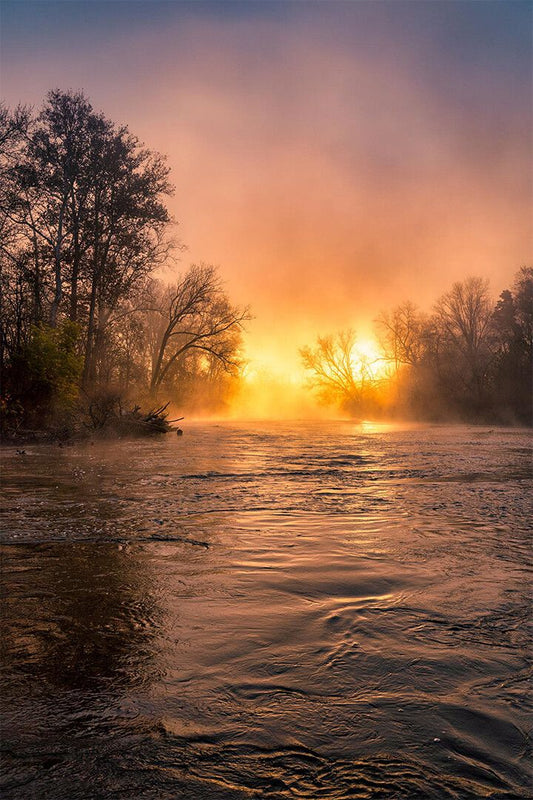 Fire On The Cuyahoga River Print Jigsaw Puzzle