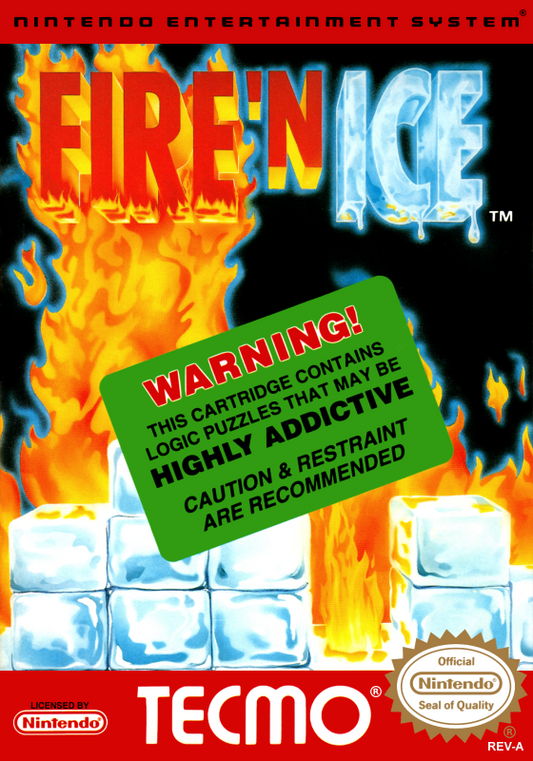 Fire N Ice (Usa) Nes Print Poster
