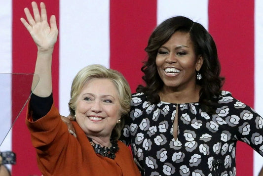 First Ladies Hillary Clinton & Michelle Obama Poster Photo Picture Print