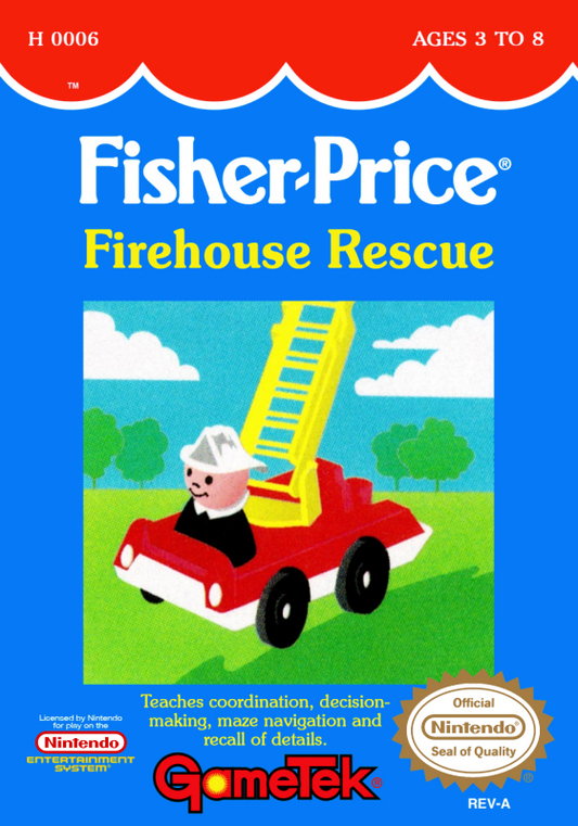 Fisher Price Firehouse Rescue (Usa) Nes Print Poster