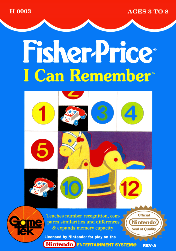 Fisher Price I Can Remember (Usa) Nes Print Poster
