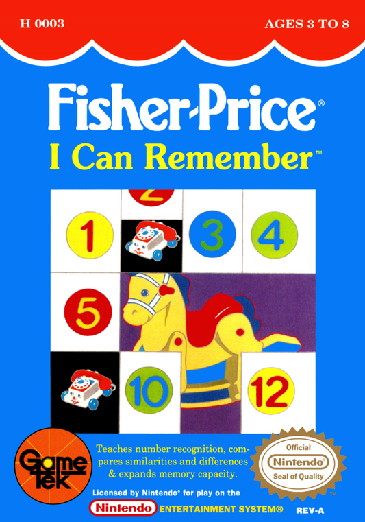 Fisher Price I Can Remember (Usa) Nes Print Poster