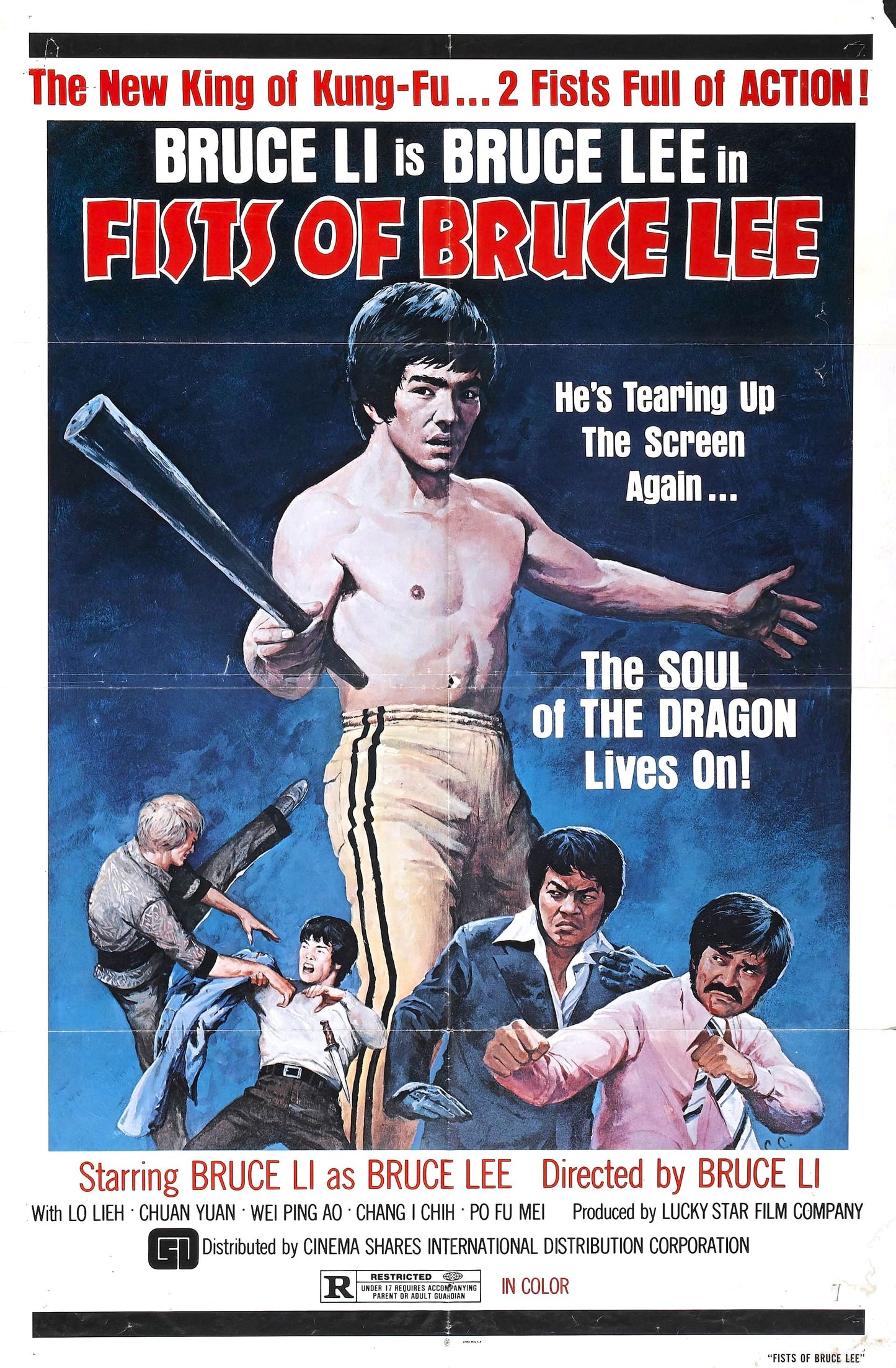 Fists Of Bruce Lee 01 Movie Magnet