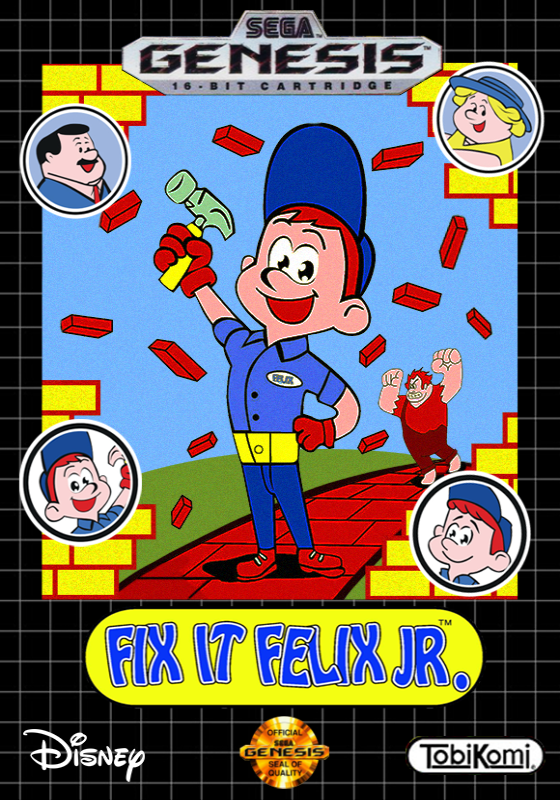 Fix It Felix Jr (Custom Usa Cover Art By Capuchino) Genesis Print Poster