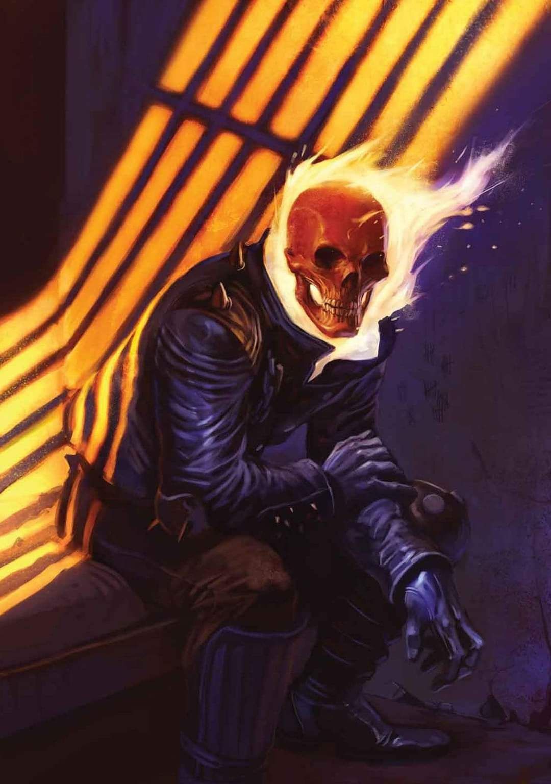 Flaming Skull Character Jigsaw Puzzle