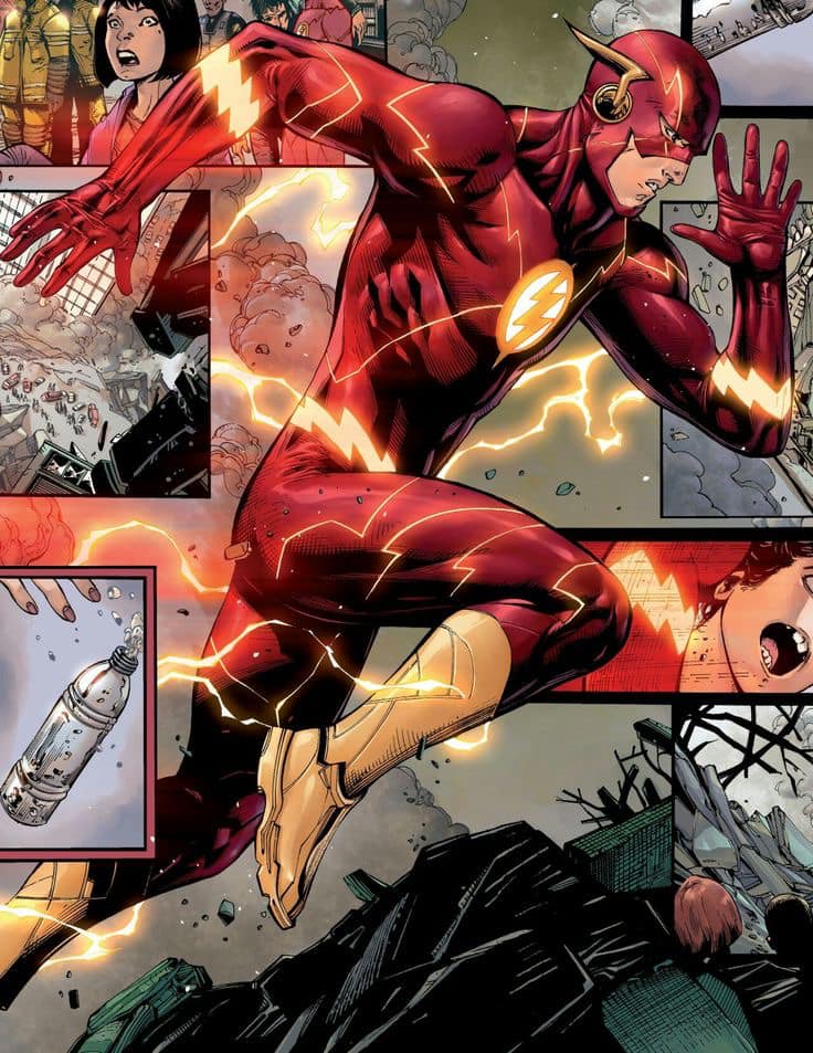 Flash Action Comic Scene Jigsaw Puzzle