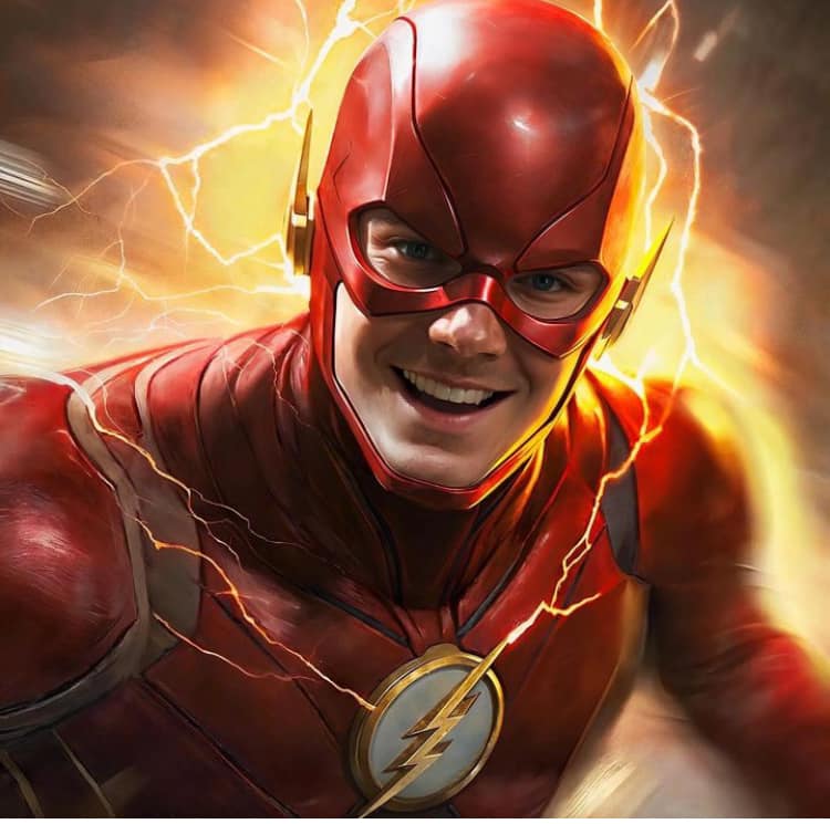 Flash Action Portrait (1) Print Poster