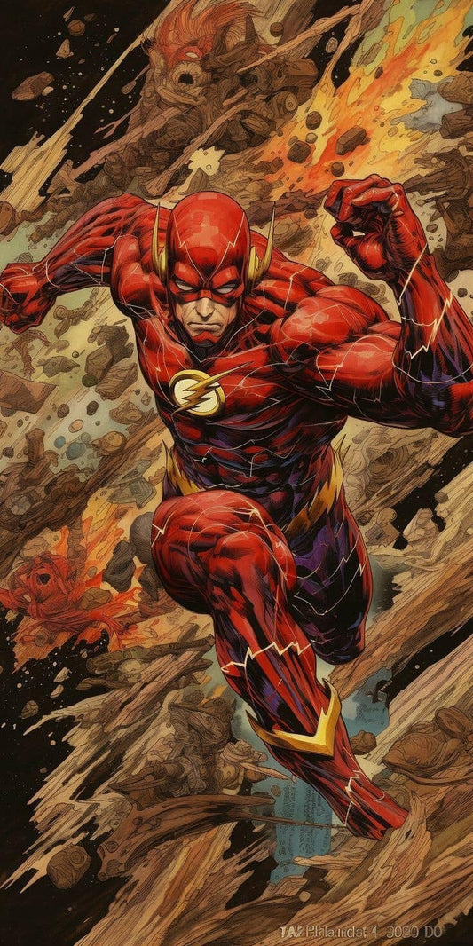 Flash Action Pose Print Poster