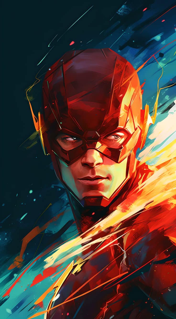 Flash Artwork Portrait Print Poster
