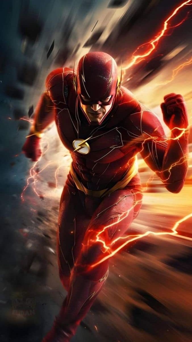 Flash Character Action (4) Print Poster