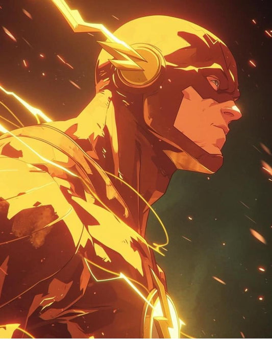 Flash Character Art Print Poster