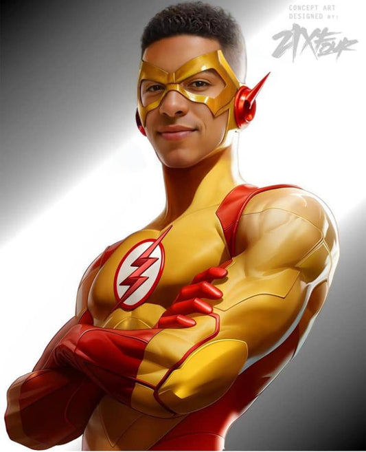 Flash Character Concept Art Print Poster