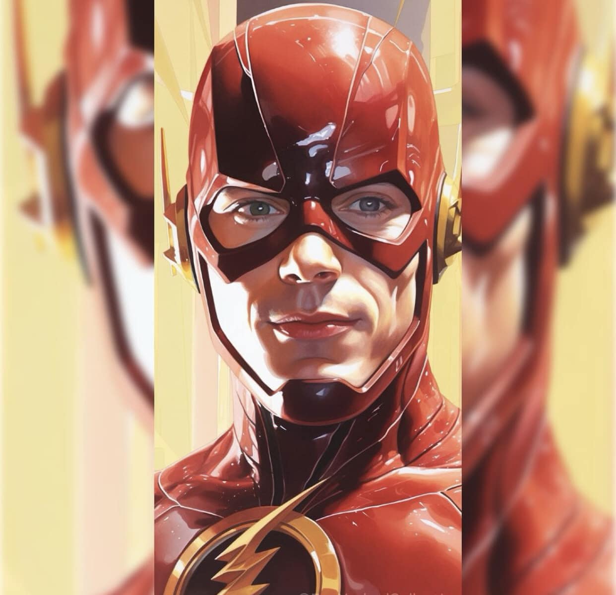 Flash Character Portrait Print Poster