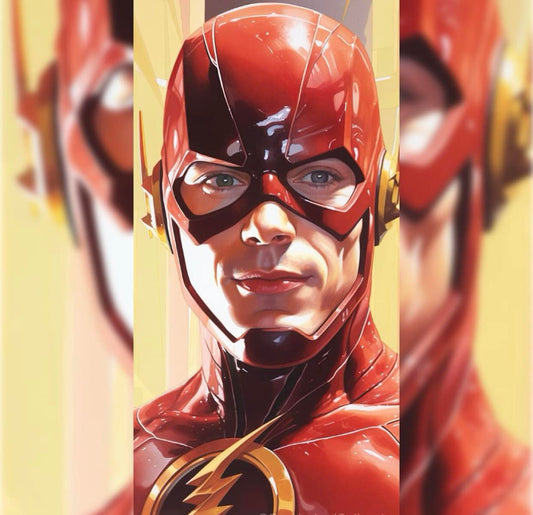 Flash Character Portrait Print Poster