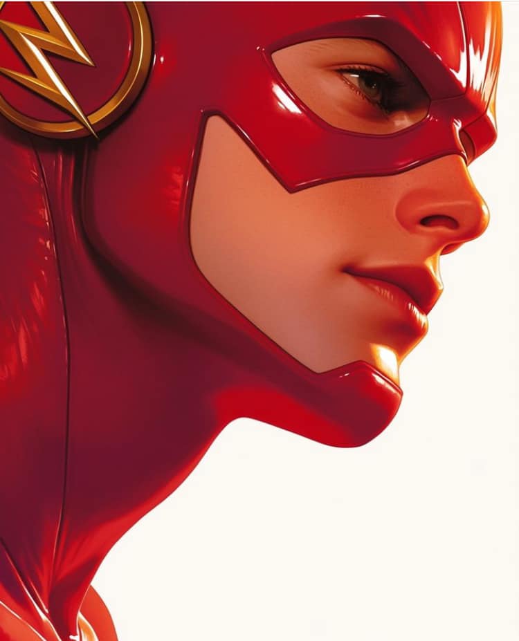 Flash Character Portrait (10) Print Poster