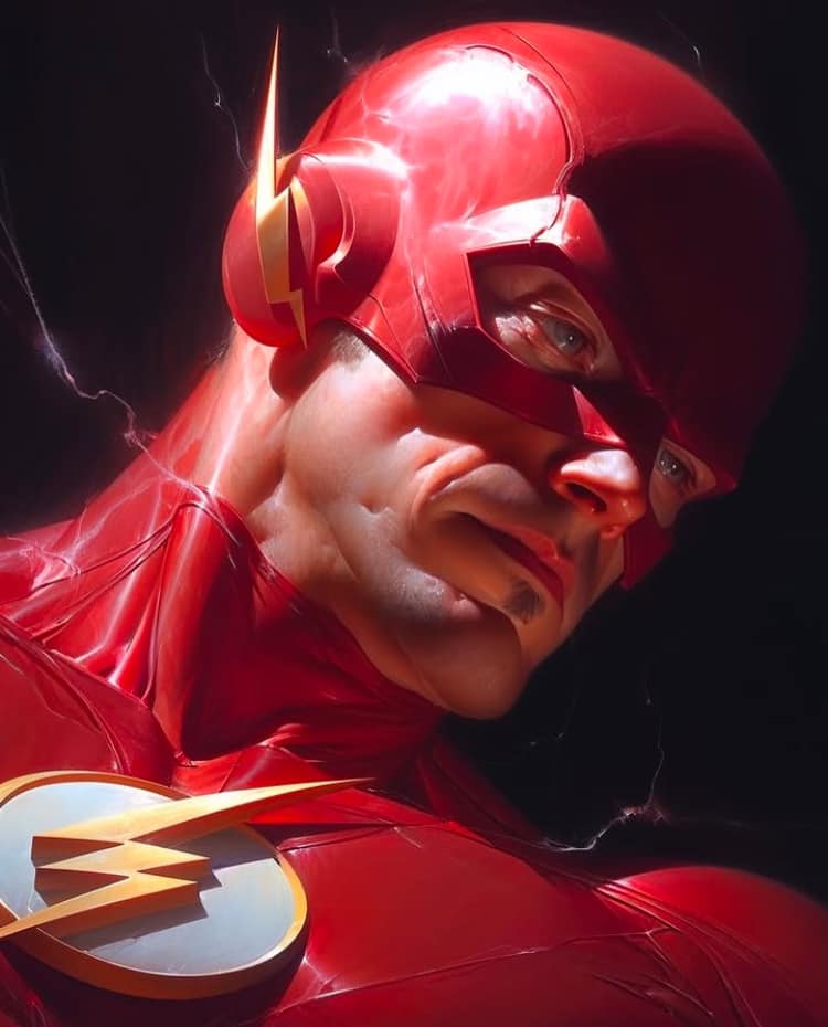 Flash Character Portrait (14) Print Poster