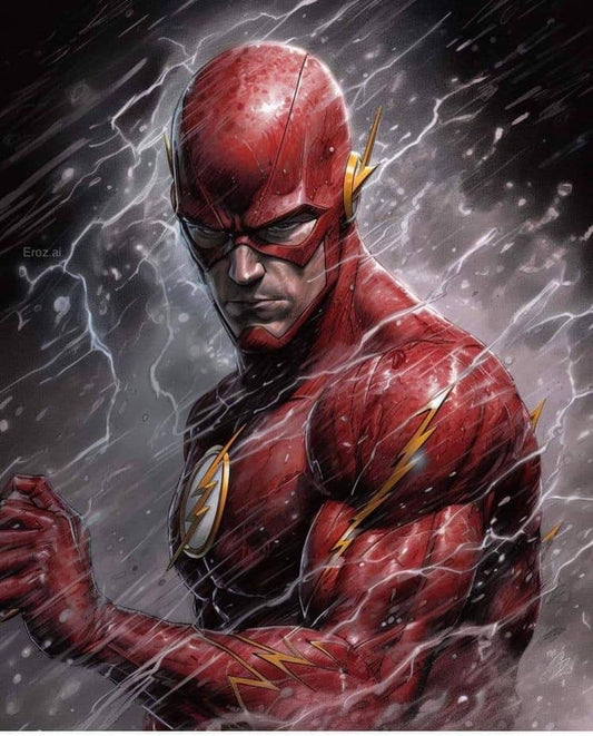 Flash Character Portrait (2) Print Poster
