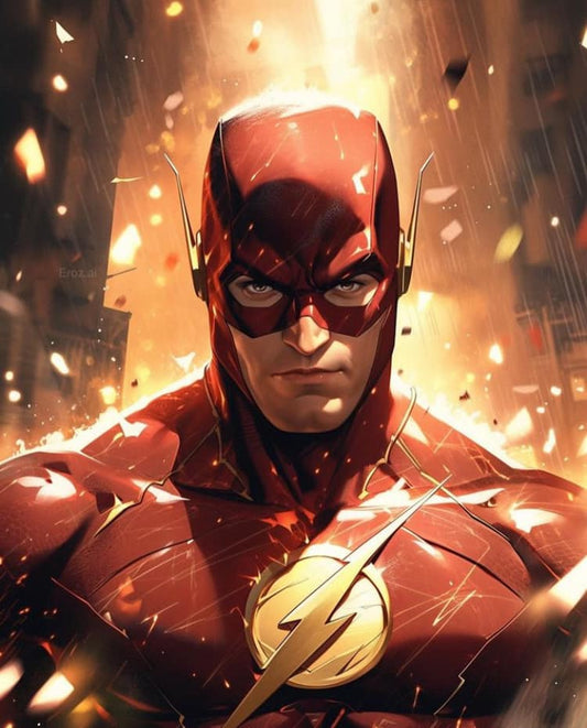 Flash Character Portrait (5) Print Poster
